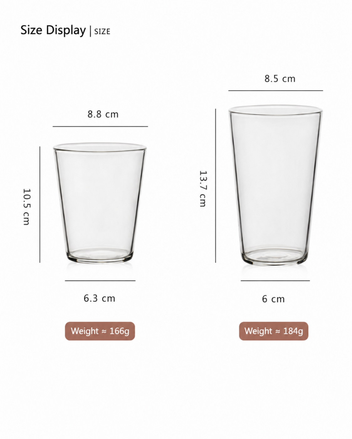Handmade High Borosilicate Glass Tumbler – Thickened Clear Drinking Cup
