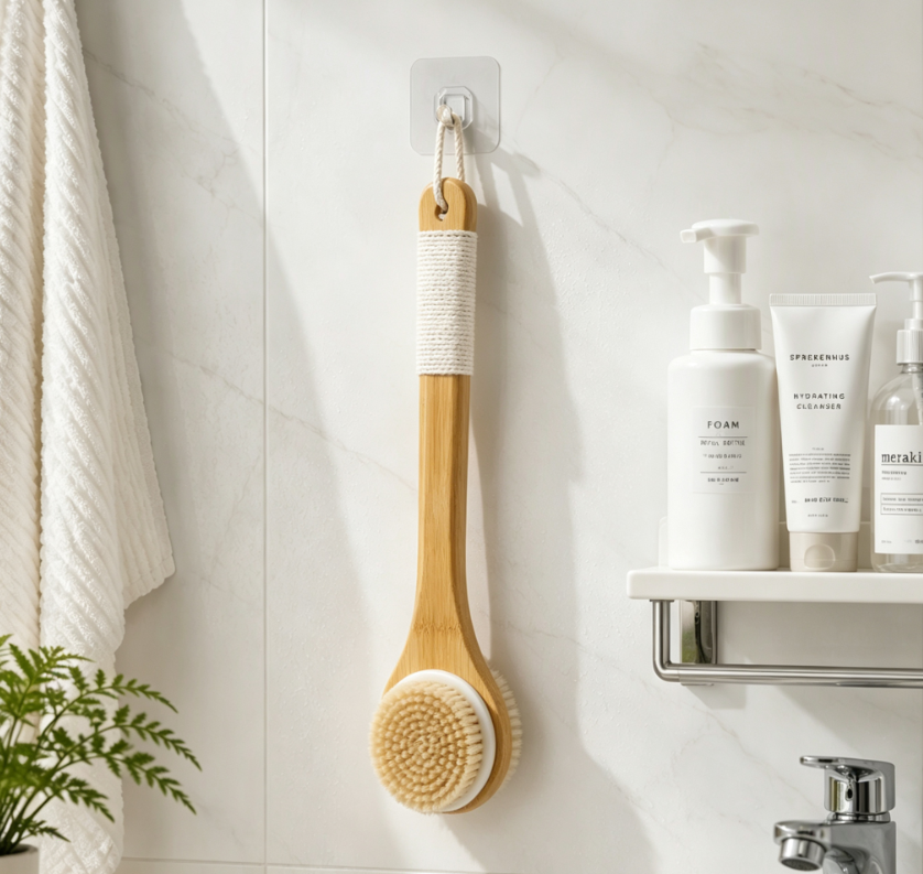 Long Handle Bamboo Body Brush
