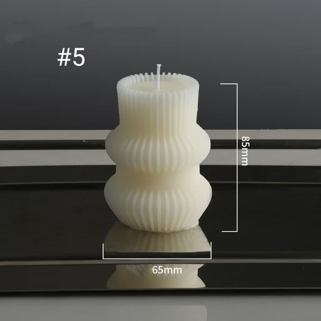 Sculptural Scented Candles, Soy Blend