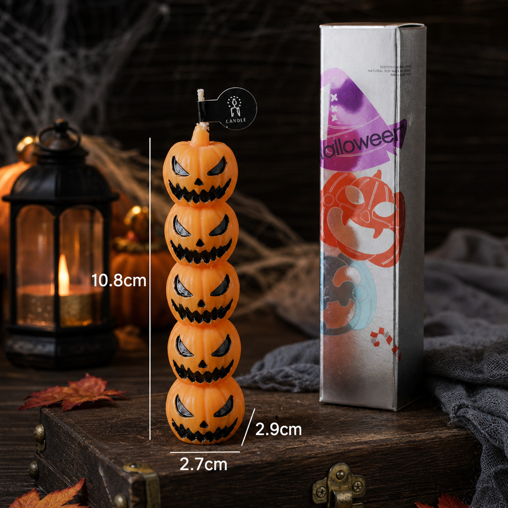 Halloween Scented Candle – Handmade Soy Wax Decorative Party Favor Description