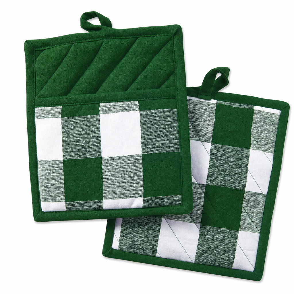 Cotton Checkered Heat Resistant Pot Holder