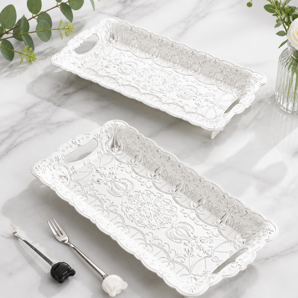 Decorative Fruit Plate Elegant Serving Tray Home Decor Dish