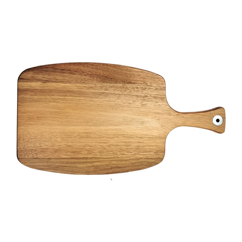 Acacia Wood Paddle Cutting Board, Wooden Serving Tray with Handle