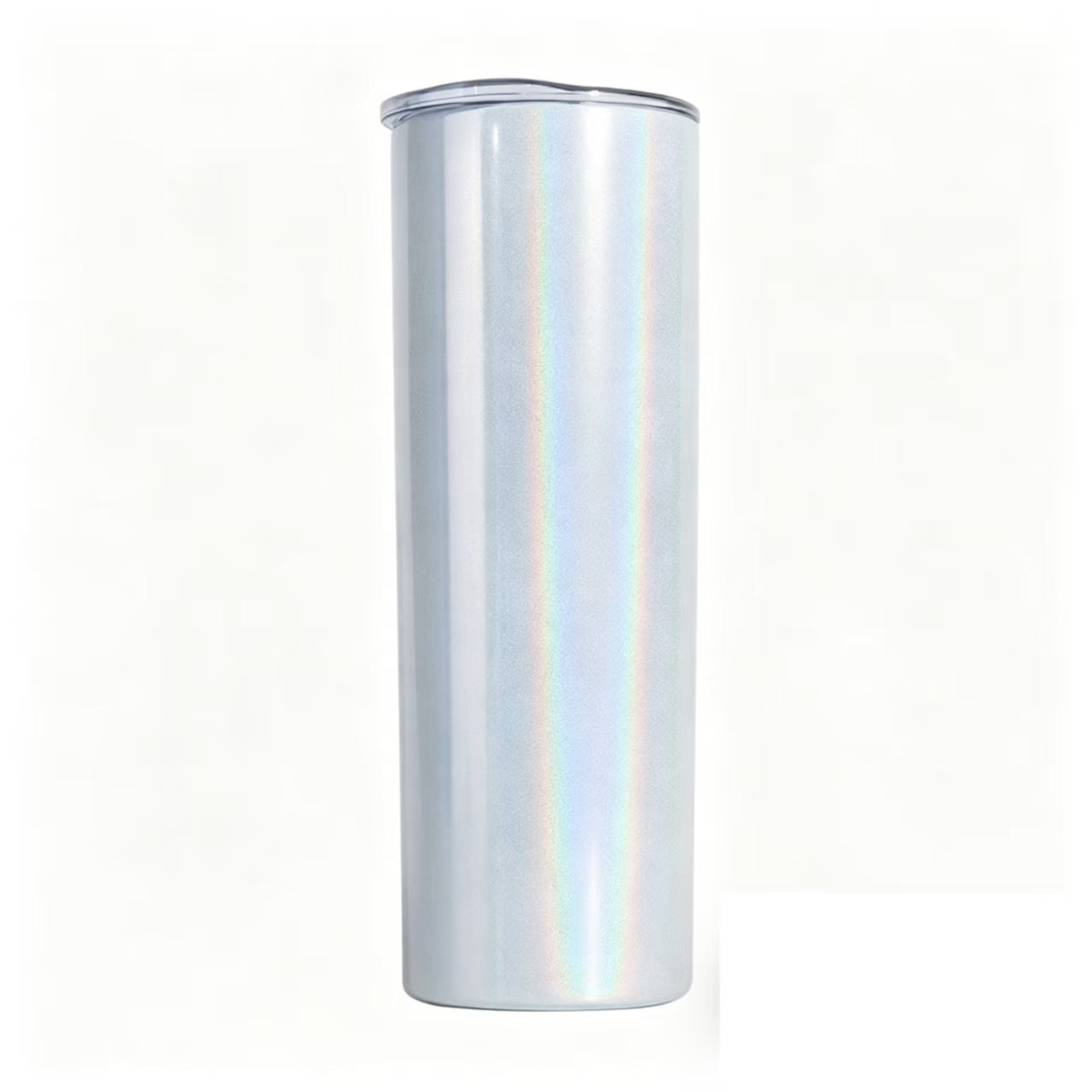 White Coated Stainless Steel Straight Tumbler Straw Cup 20oz 15oz Insulated Travel Drink Cup