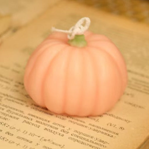 Handmade Halloween Pumpkin Candle
