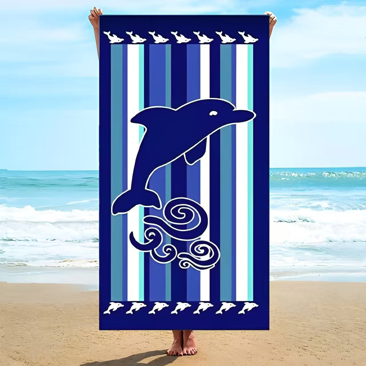 Oversized Microfiber Absorbent Beach Towel Shawl Quick Dry Travel Bath Wrap for Women & Men