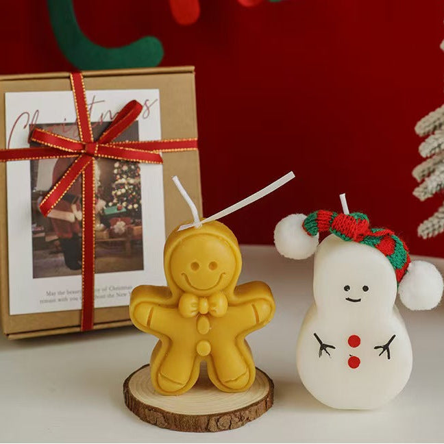 Gingerbread Man Scented Candle – Christmas Gift Box