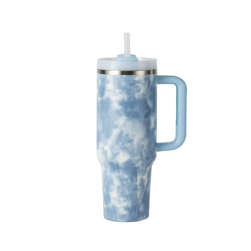 40oz Fashion Insulated Stainless Steel Tumbler Large Capacity Travel Ice Boss Cup Hot and Cold Retention Portable Customizable Drink Cup