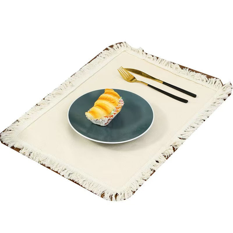 Solid Color Placemat Heat Resistant Dining Table Mat