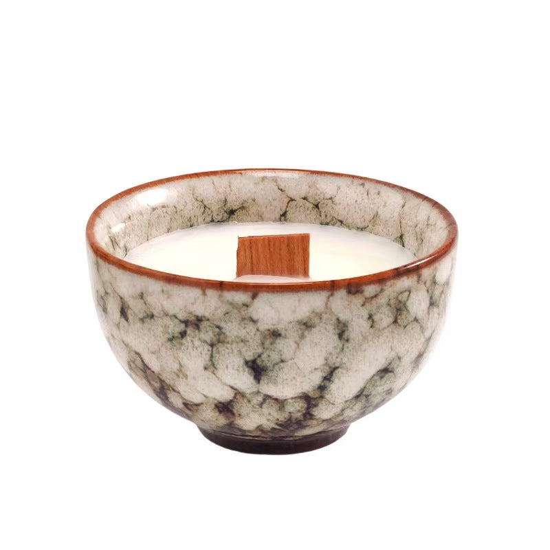 Handcrafted Glazed Porcelain Scented Candle Cup