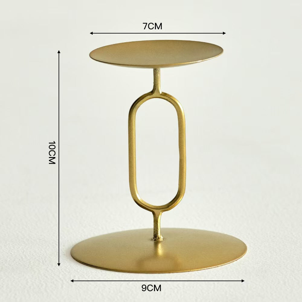 Romantic Decorative Candleholder, Iron Craft