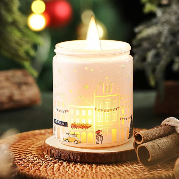 LED Light Scented Soy Candle