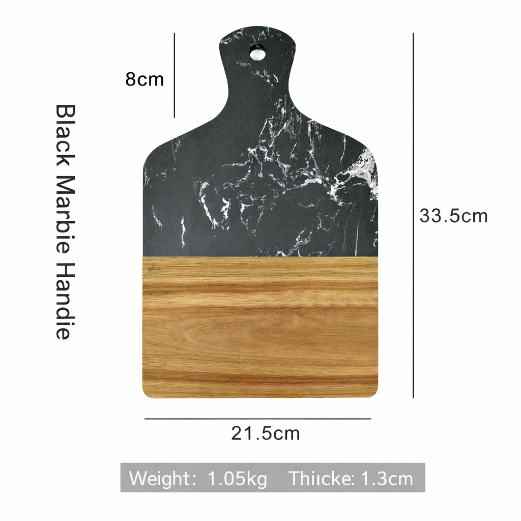 Acacia Wood Handheld Cutting Board with Handle Rustic Kitchen Serving Chopping Board Food Prep Wooden Kitchen Tool
