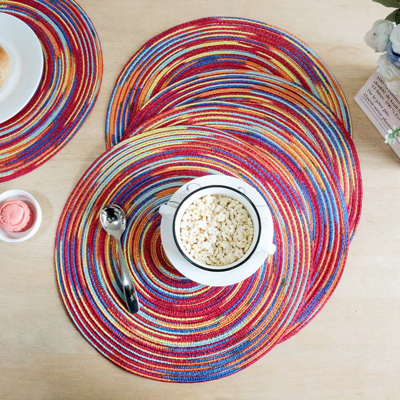 Gradient PP Table Mat, Color-Dyed Dining Placemat