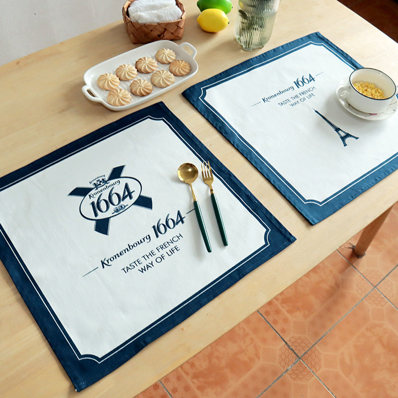Thick Printed Napkin Cloth, Square Table Napkin, Kitchen & Dining Mat