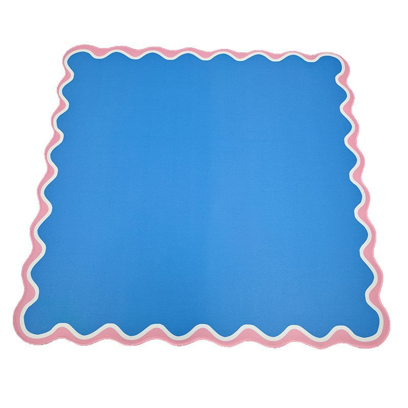 Solid Color Mahjong Table Mat – Noise Reduction Non-Slip Game Pad for Mahjong Play