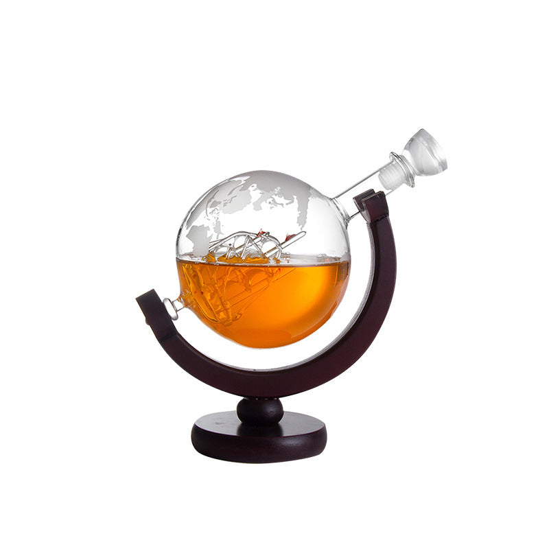 Sailboat Glass Whiskey Decanter – Decorative Liquor Bottle Gift