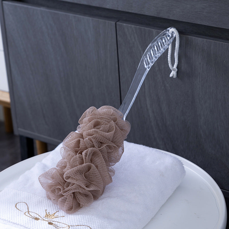 Exfoliating Bath Loofah with Long Handle – 44cm Body Scrubber Shower Brush