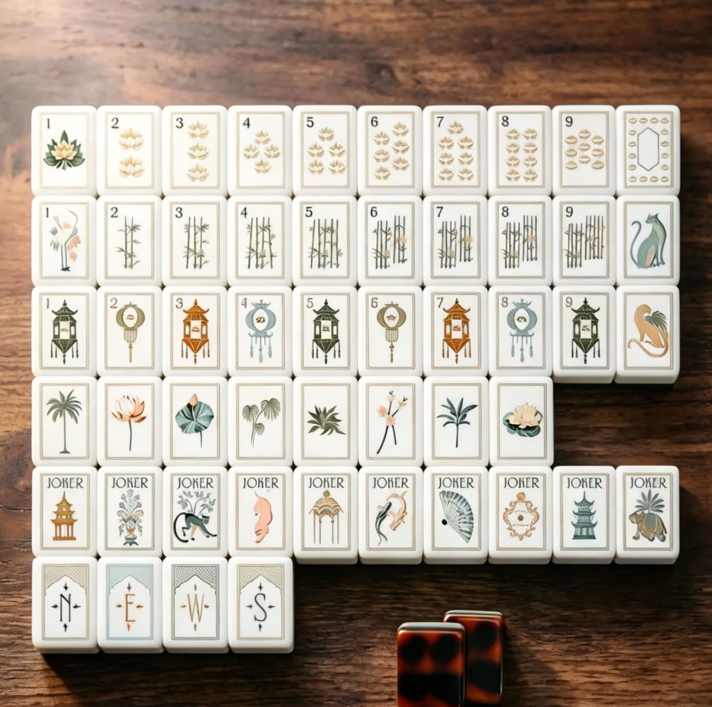 American Mahjong Game Set – Crystal Acrylic Mahjong Tiles