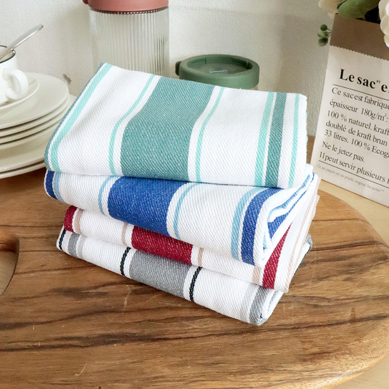 Cotton Tea Towel, Yarn-Dyed Kitchen Napkin Cloth
