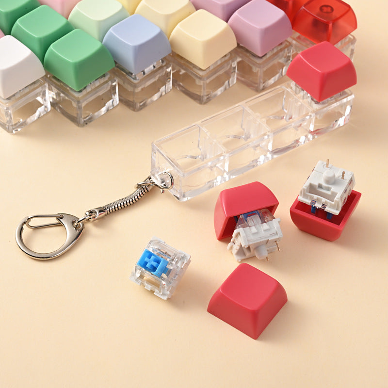 Fidget Keychain Button Squishy Toy – Stress Relief Anti-Anxiety Toy