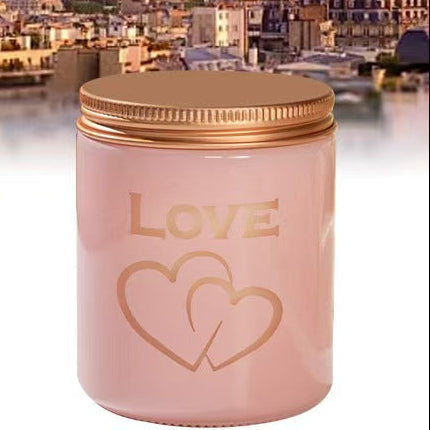 LED Carved Soy Wax Romantic Candle