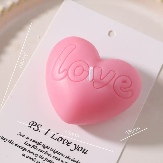 Love Heart Soy Wax Candle