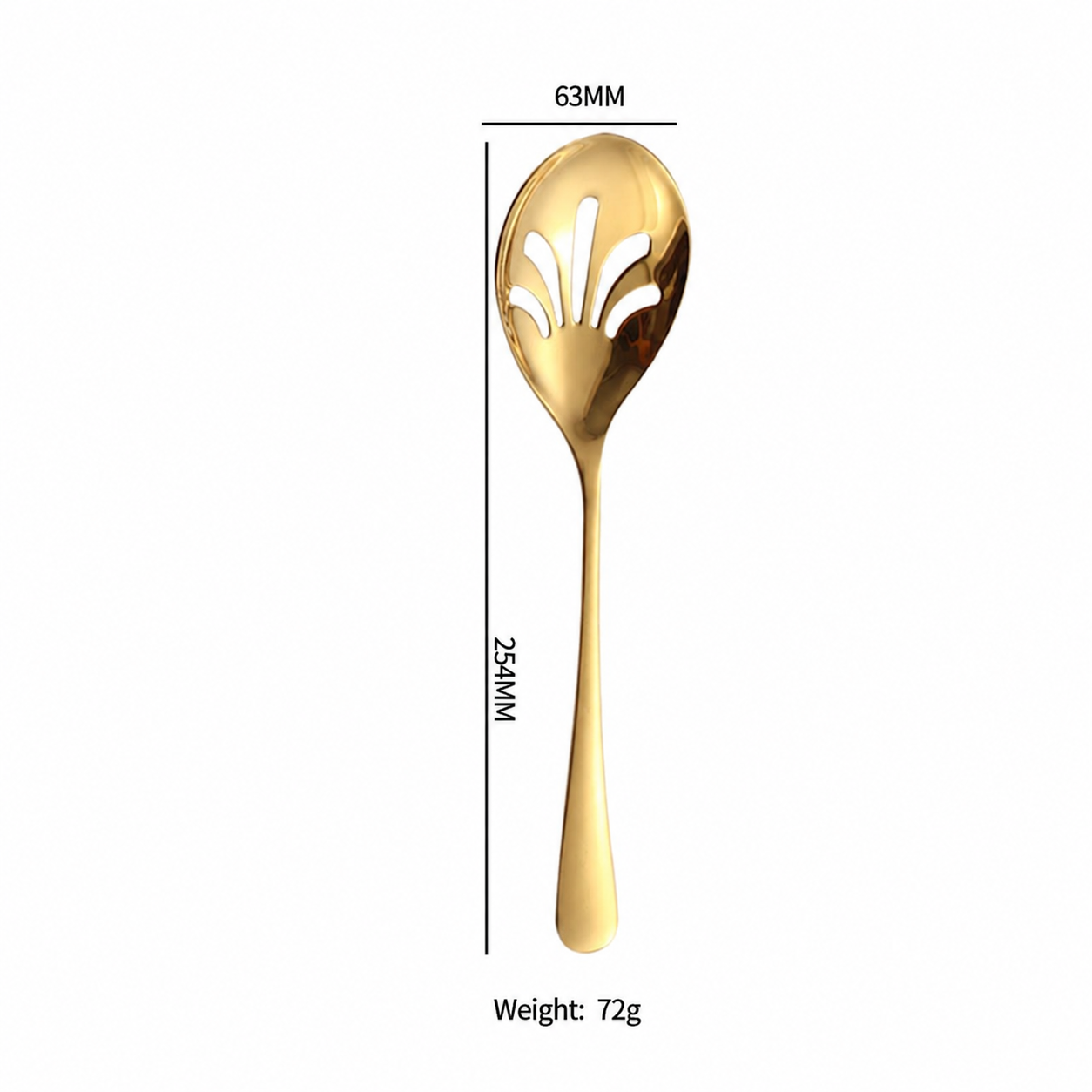 Stainless Steel Slotted Serving Spoon – Elegant Salad Server & Kitchen Serving Utensil