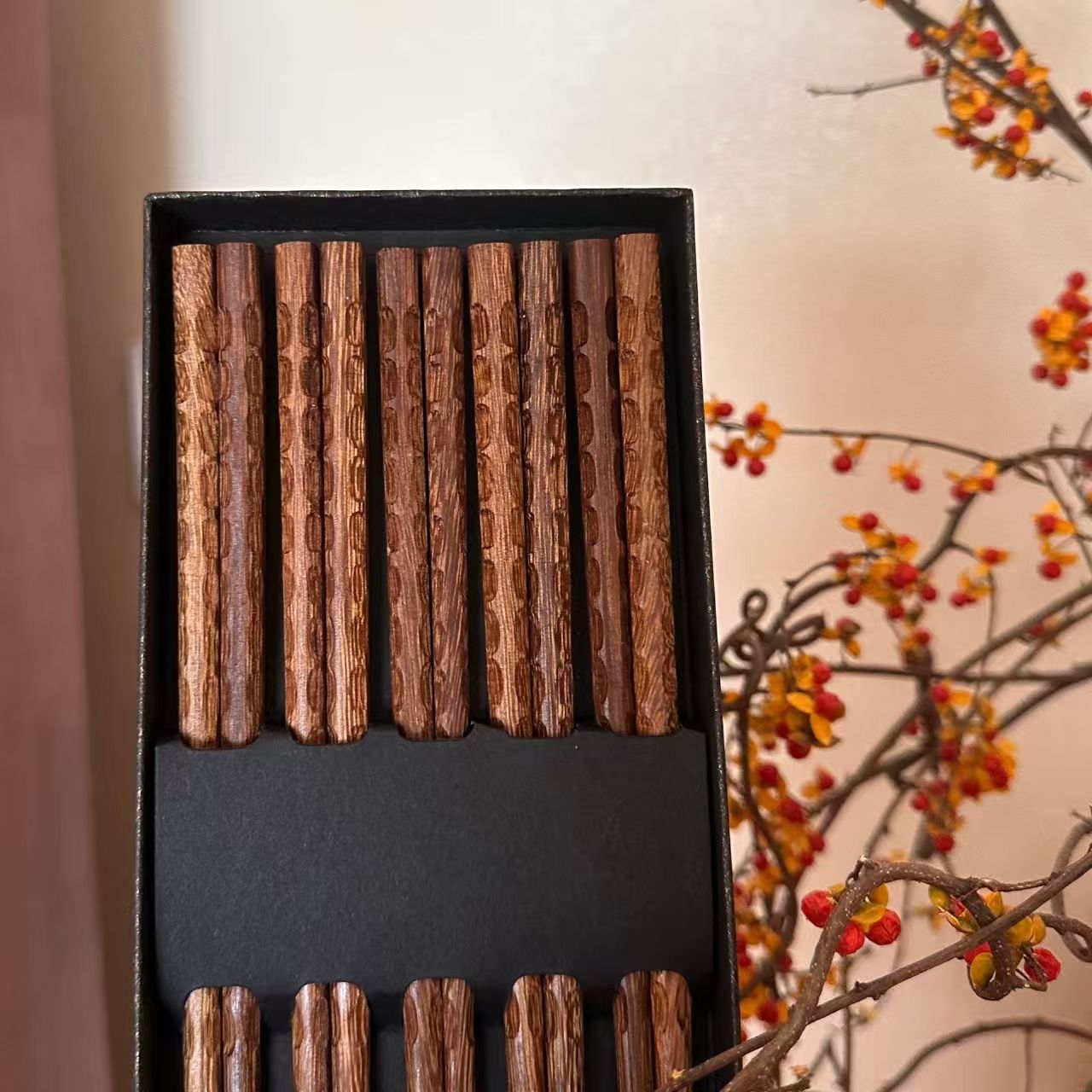 Wood Chopsticks Heat Resistant Solid Wood Tableware