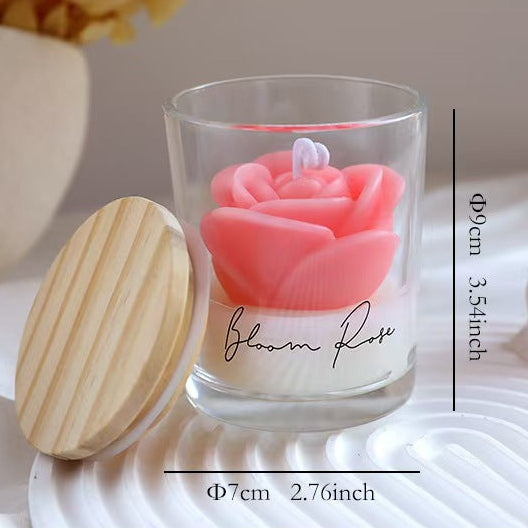 Rose Scented Candle Cup