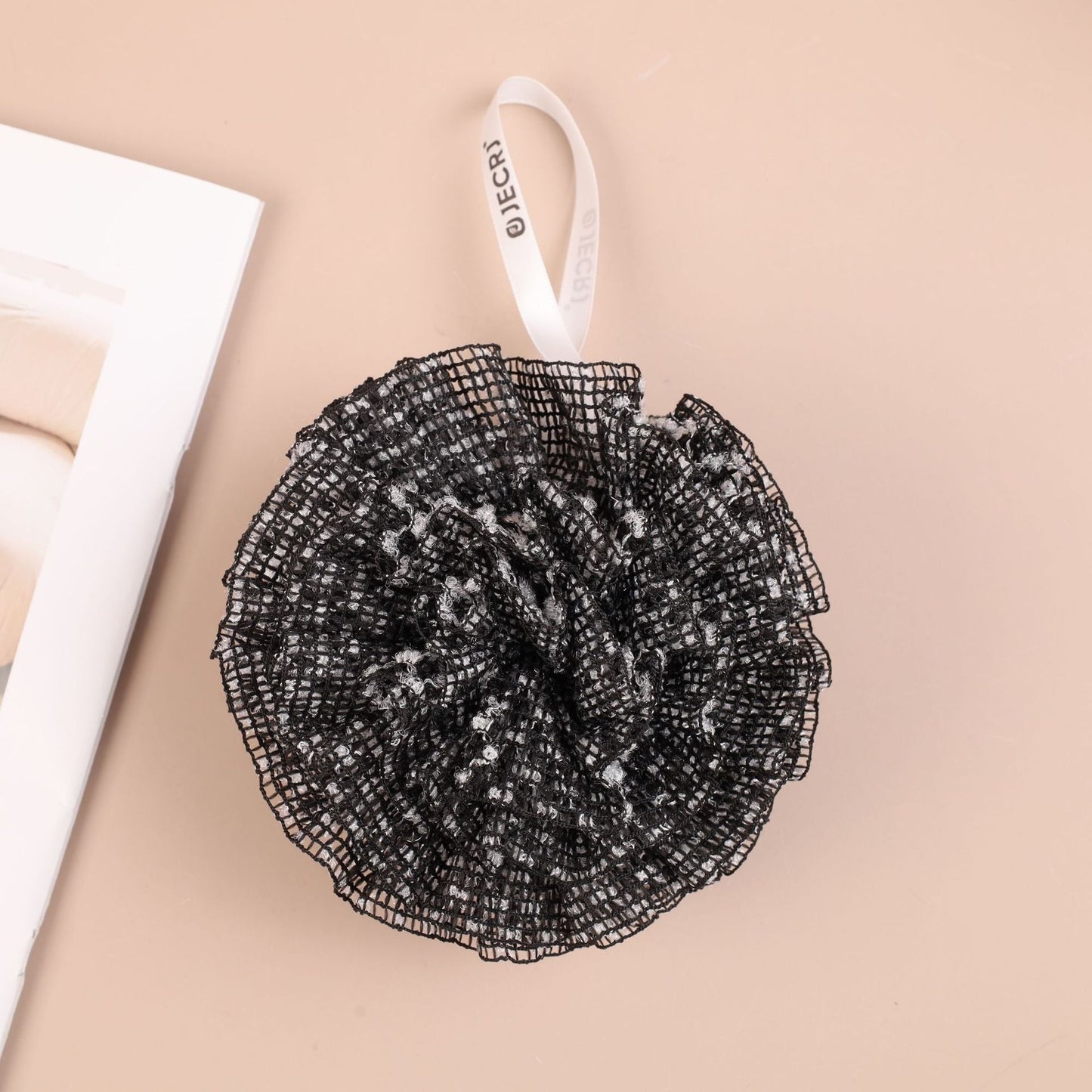 Large Mesh Bath Loofah – Soft Exfoliating Nylon Shower Sponge with Hanging Loop