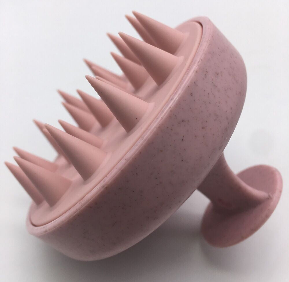 Scalp Massager Shampoo Brush – Eco Wheat Straw Silicone Scalp Scrubber Gentle Hair Care Brush