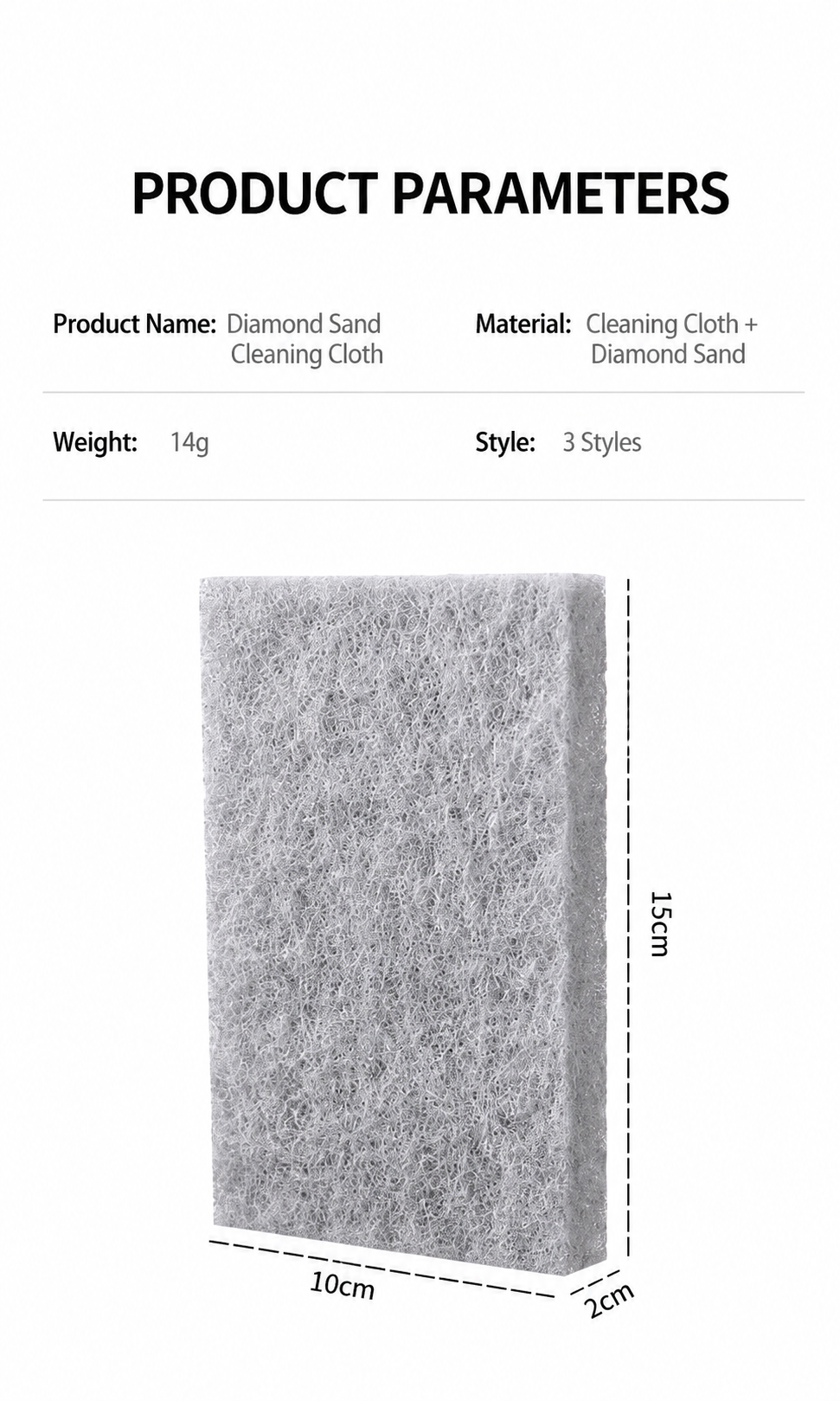 Heavy Duty Scouring Pad – Thickened Abrasive Stain Removing Reusable Kitchen Cleaning Pad