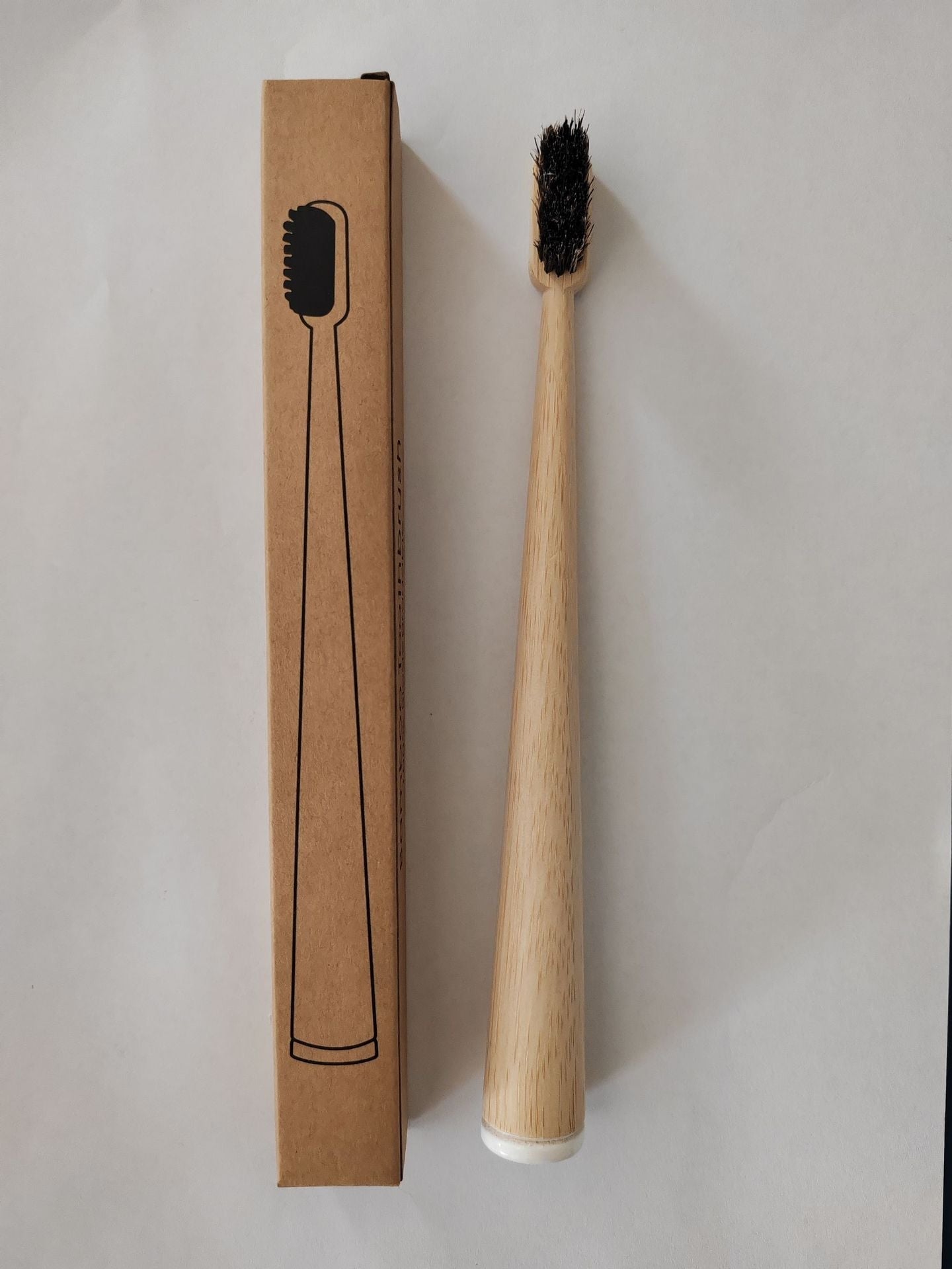 Natural Bamboo Toothbrush – Soft Bristles, Eco-Friendly Wooden Handle, Color-Coded Base
