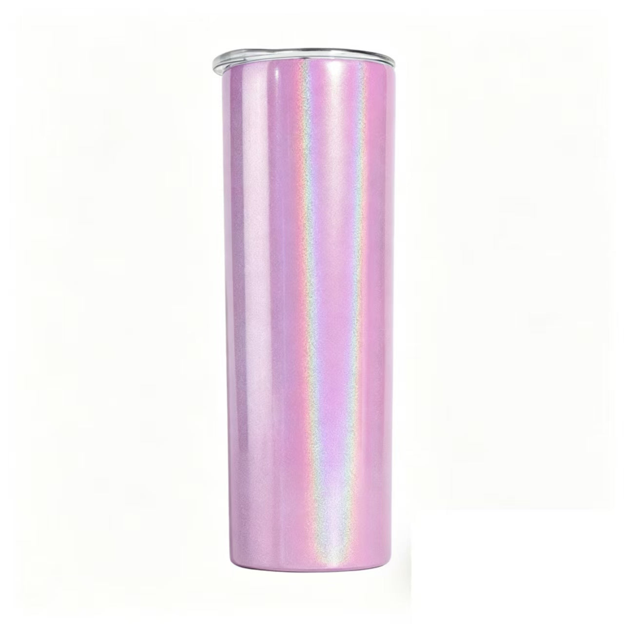 Pink Stainless Steel Straight Tumbler Coated Straw Cup 20oz 15oz Insulated Portable Drink Cup