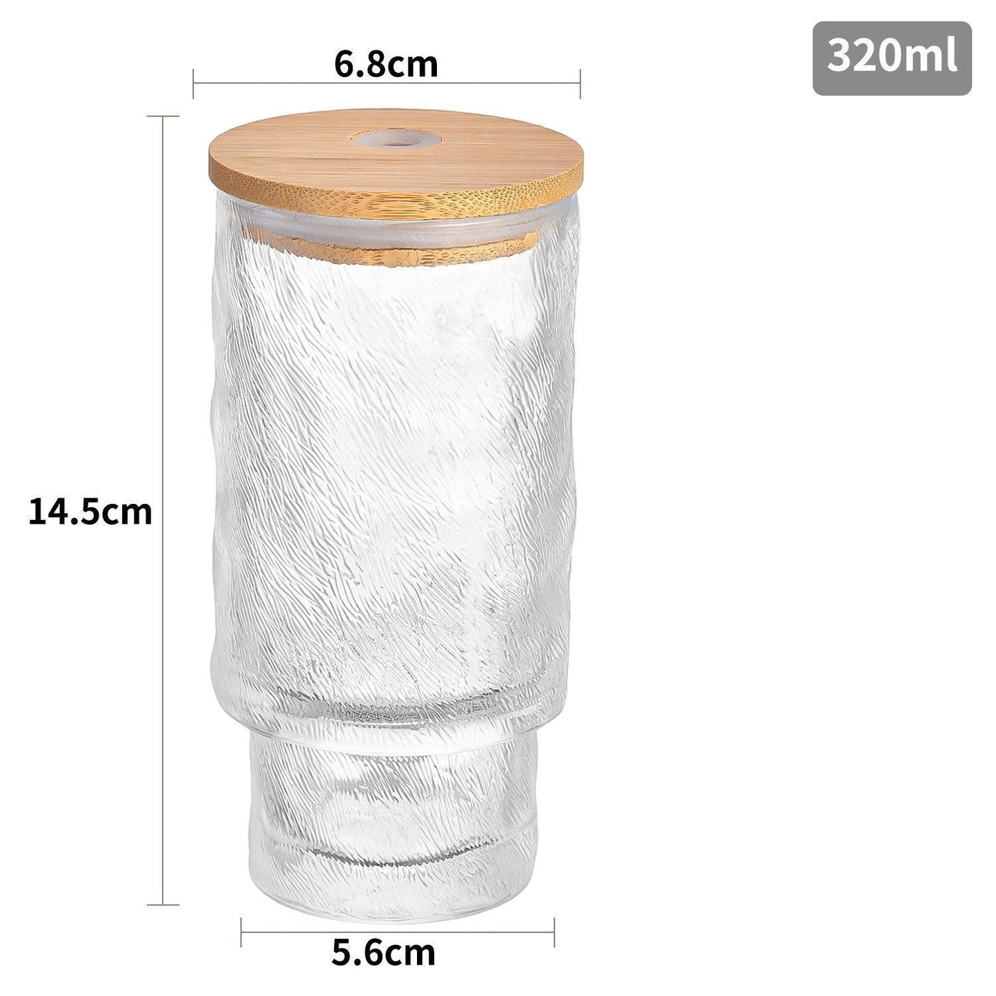 11oz Ribbed Stackable Glass Tumbler – Vintage Coffee, Juice & Whiskey Glass