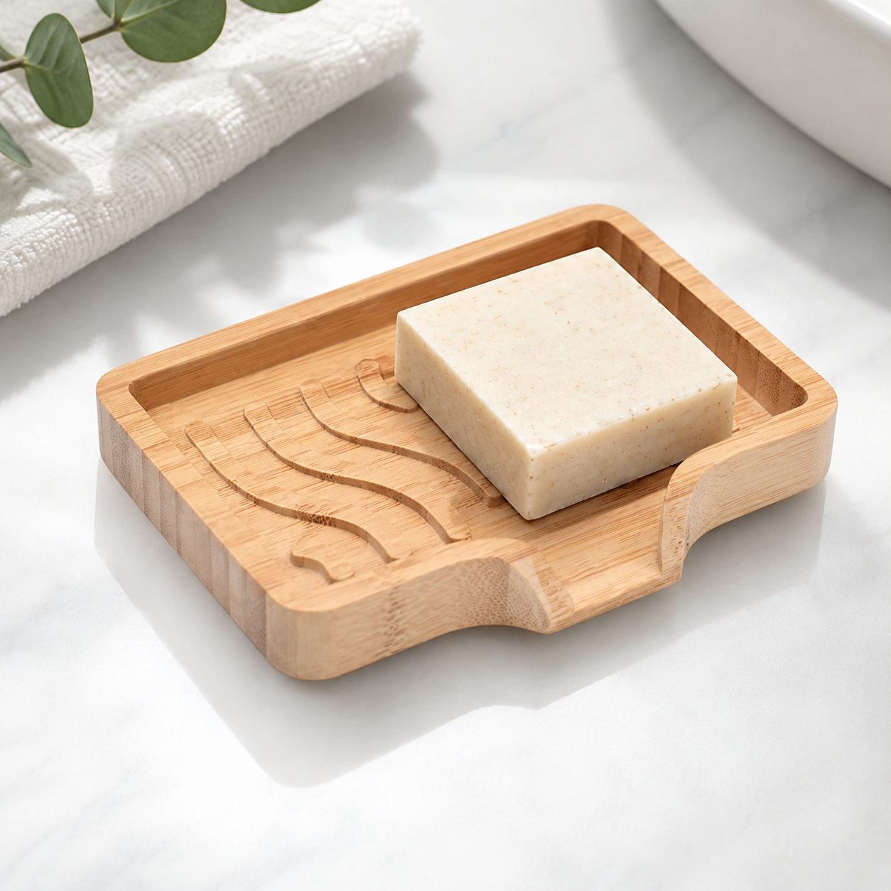 Bamboo Soap Dish – Quick Drain Soap Holder