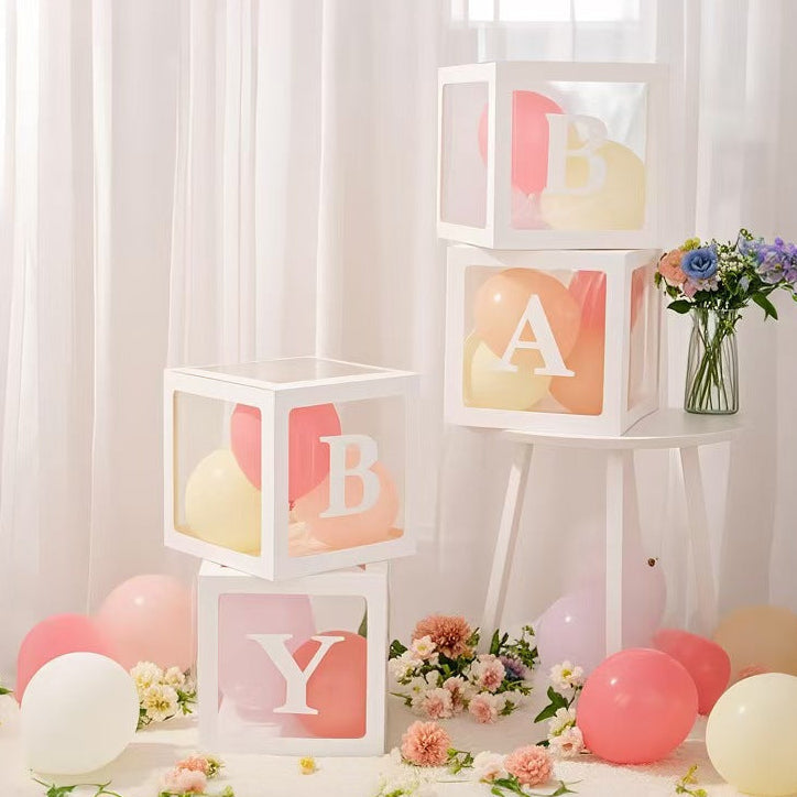 Baby Balloon Box Party Decoration Baby Shower Display Box