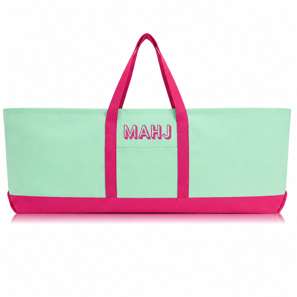 Large Mahjong Mat Carrying Bag – Canvas Storage Tote with Handles