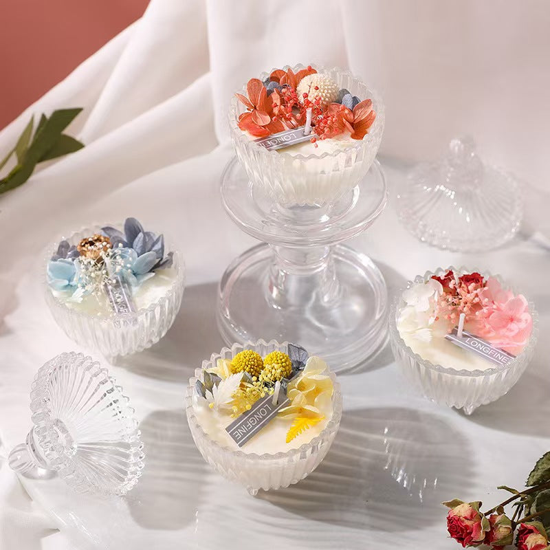 Handmade Dried Flower Candle
