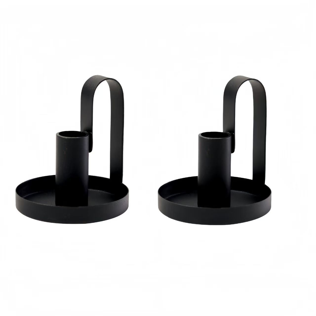Handheld Single Head Candleholder Craft Decor, Iron Art