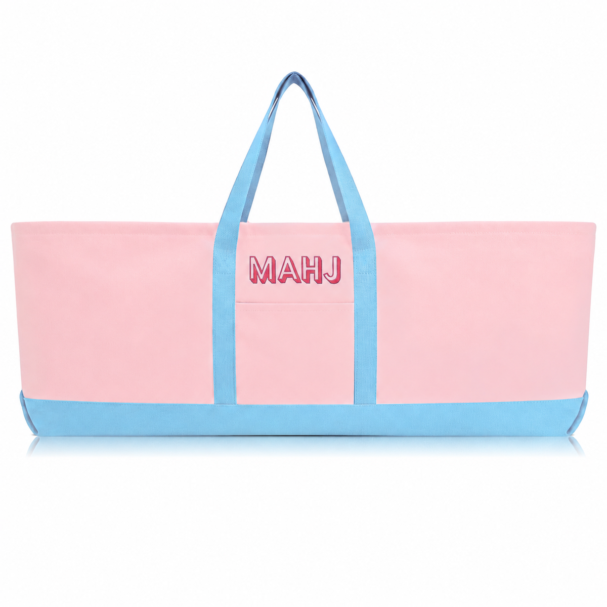 Canvas Mahjong Mat Carrying Bag – Large Capacity Game Set Storage Tote