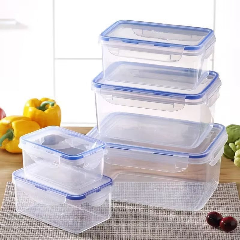 Food Grade PP Food Storage Containers with Locking Lids, Airtight Leakproof Kitchen Organizer