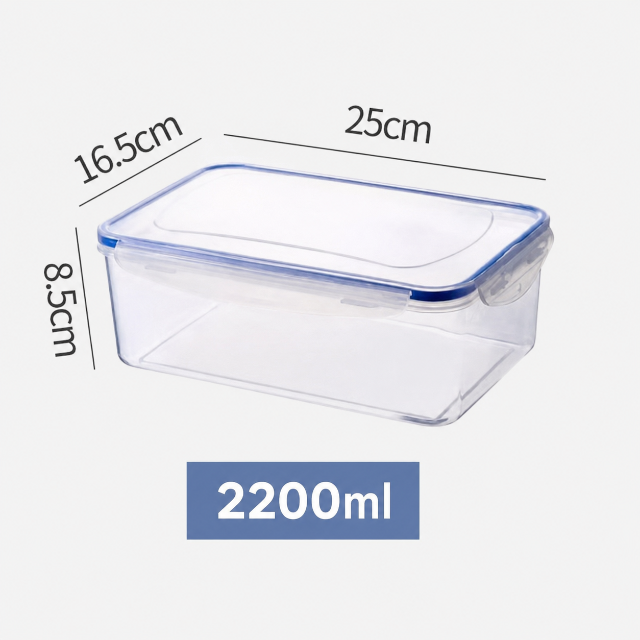 Food Grade PP Food Storage Containers with Locking Lids, Airtight Leakproof Kitchen Organizer