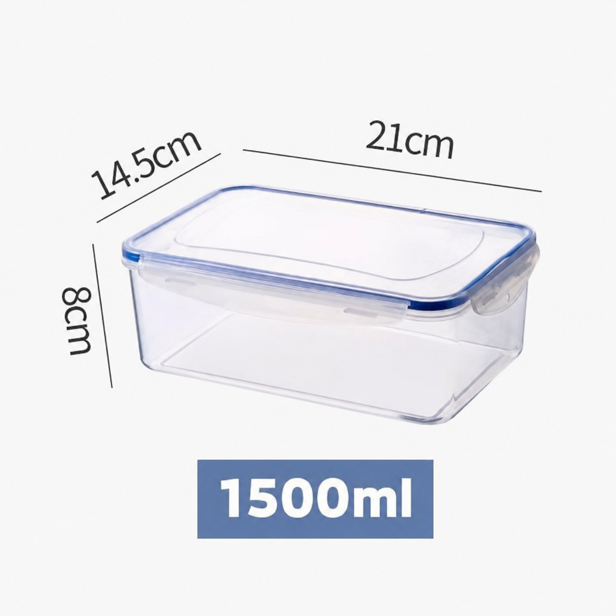 Food Grade PP Food Storage Containers with Locking Lids, Airtight Leakproof Kitchen Organizer