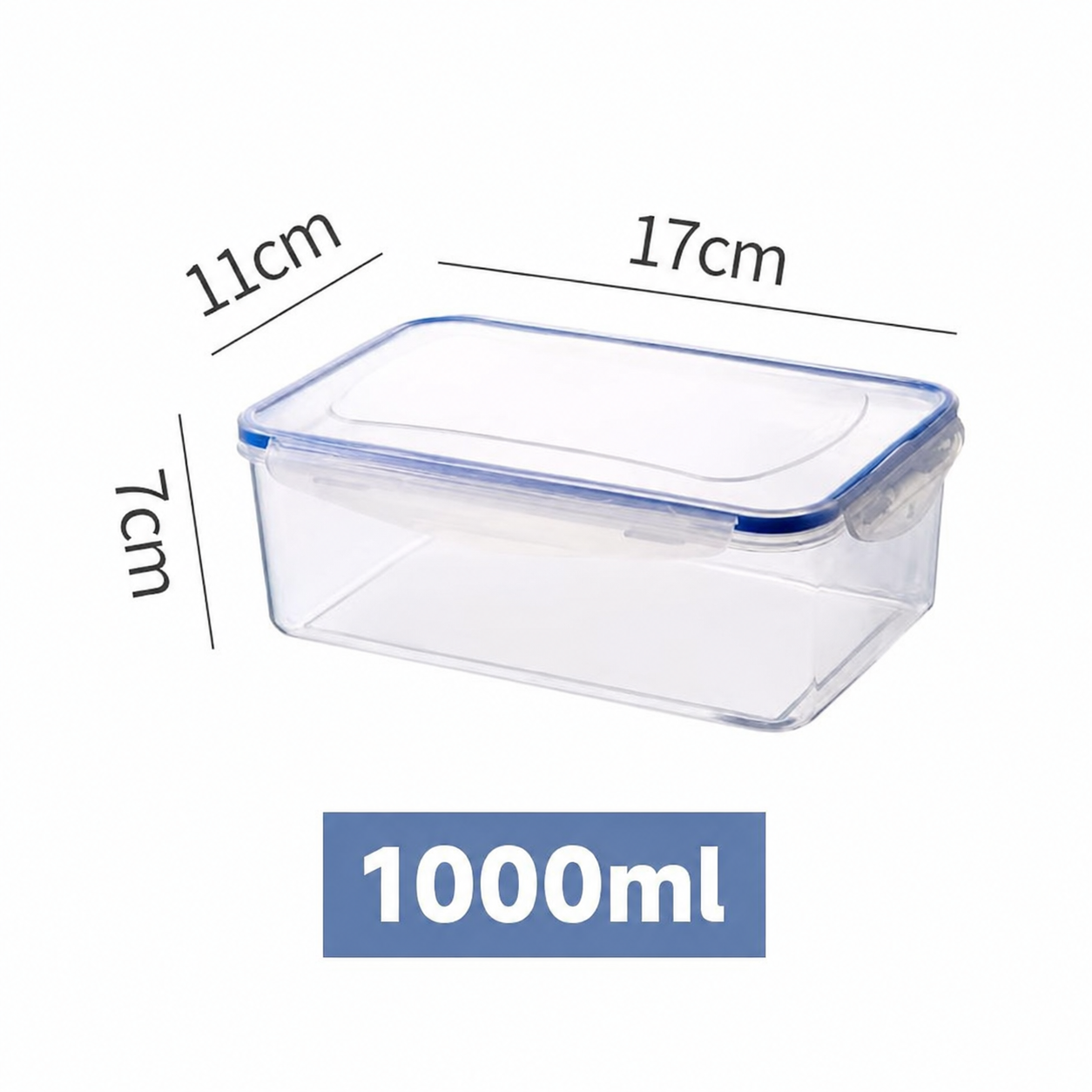 Food Grade PP Food Storage Containers with Locking Lids, Airtight Leakproof Kitchen Organizer