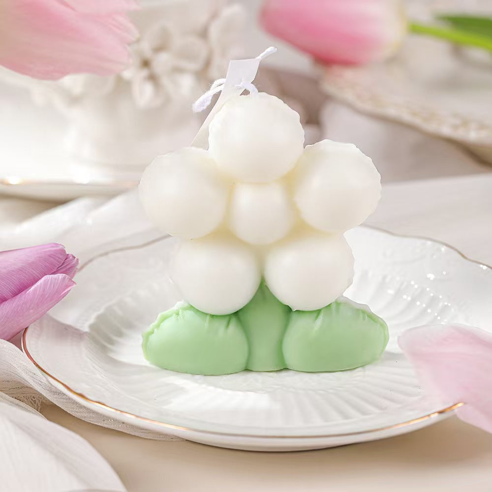 Floral Scented Candle for Romantic Decor