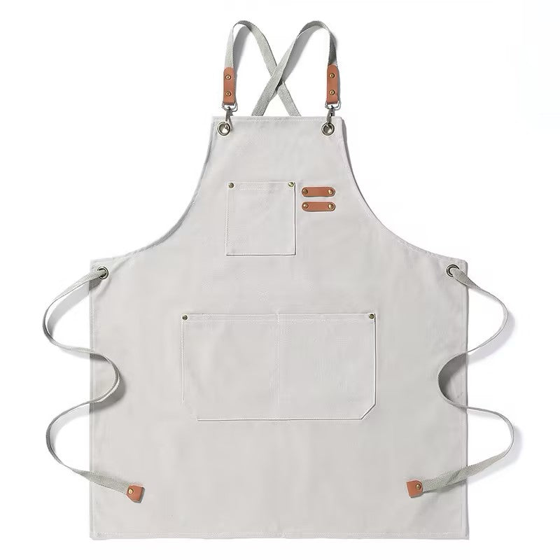 Thick Canvas Waterproof Oil-Resistant Work Denim Apron