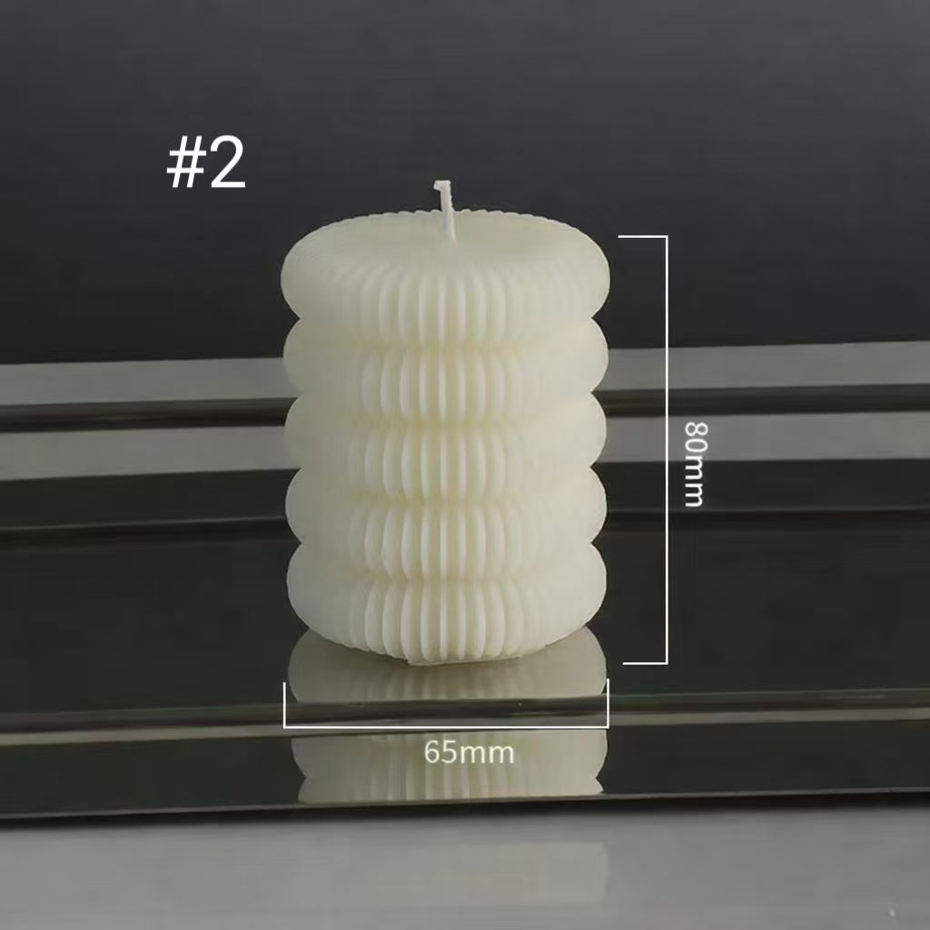 Sculptural Scented Candles, Soy Blend