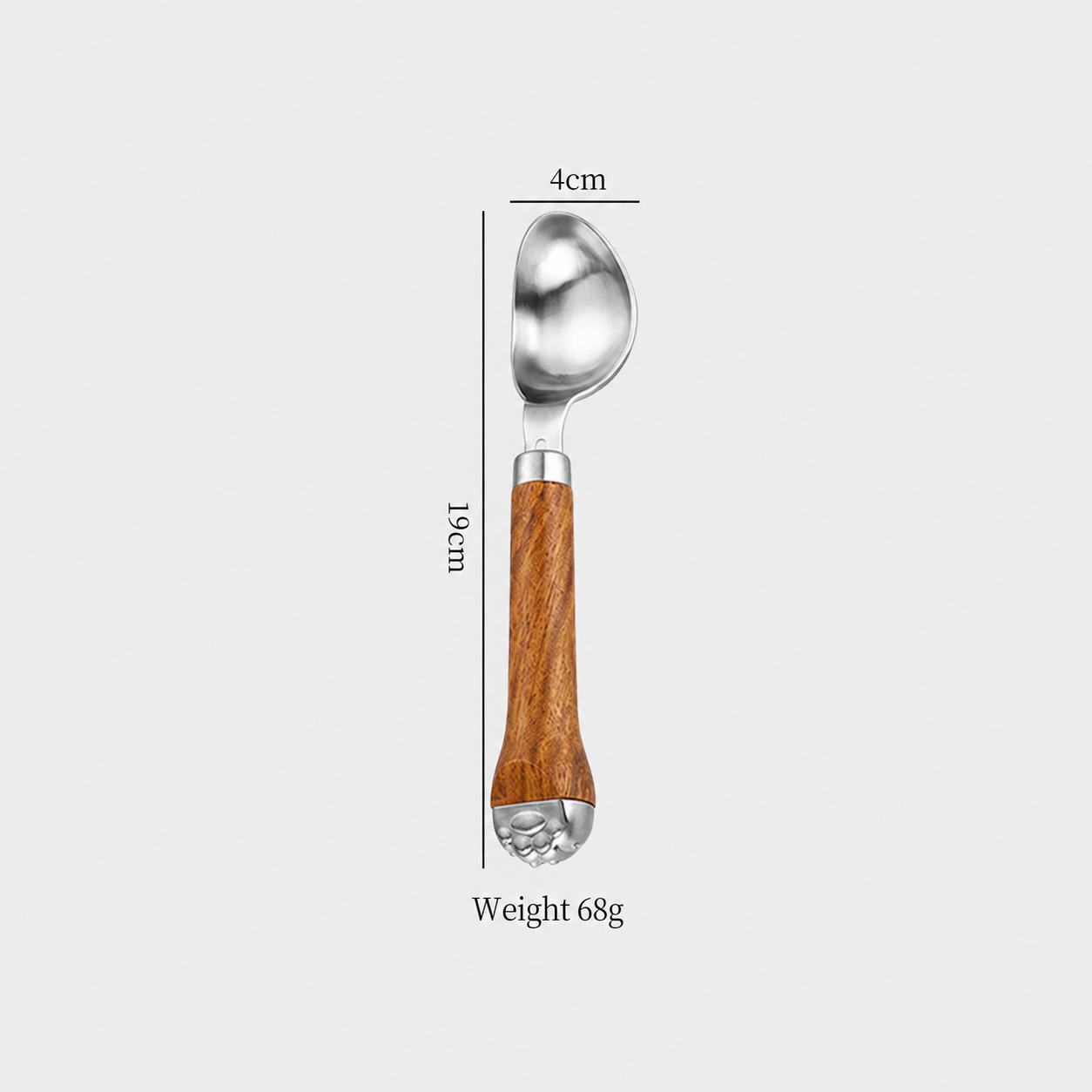 304 Stainless Steel Ice Cream Scoop with Trigger, Professional Frozen Dessert Scooper for Gelato, Sorbet, Cookie Dough, and Fruit Balls – Dishwasher Safe